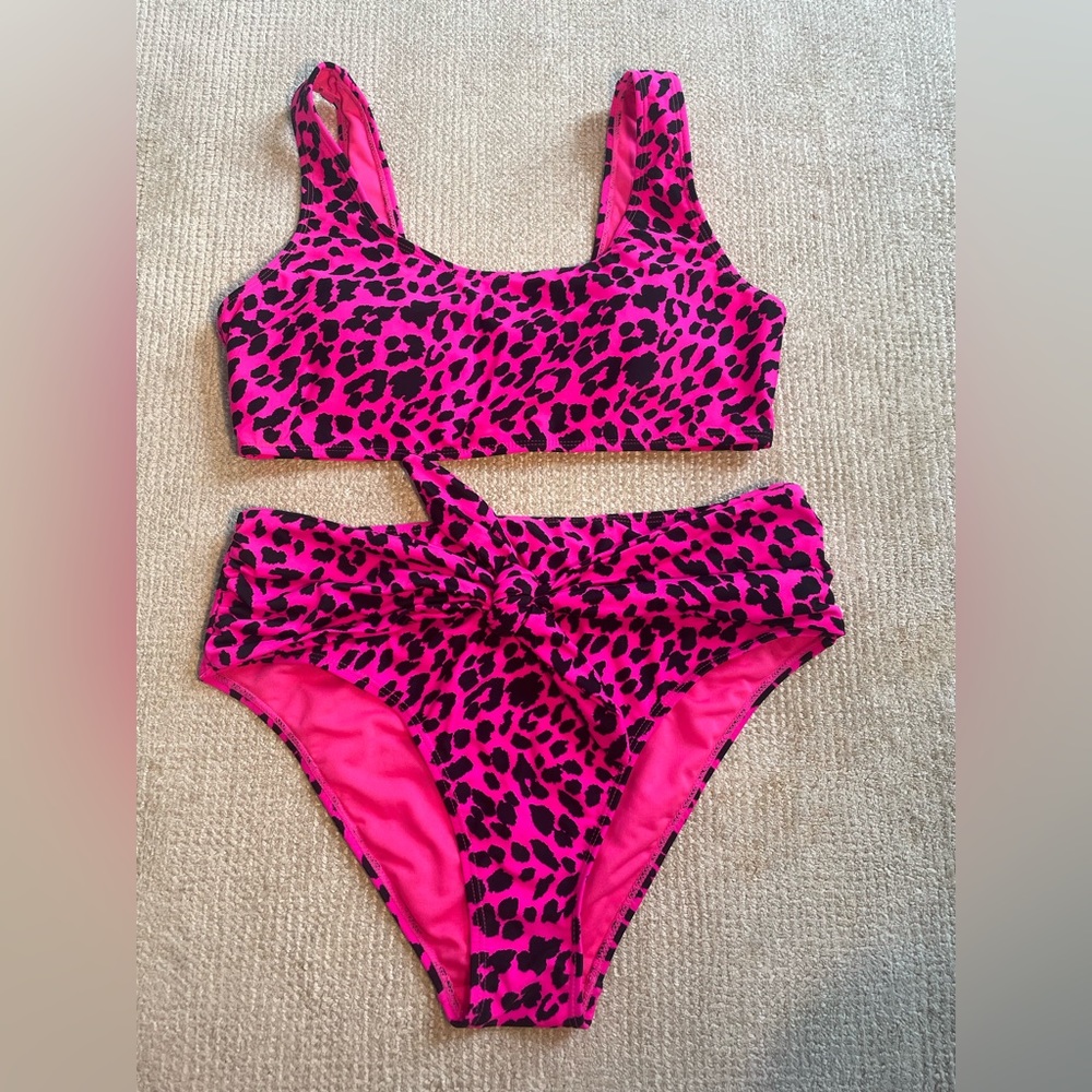 Hot pink bikini set